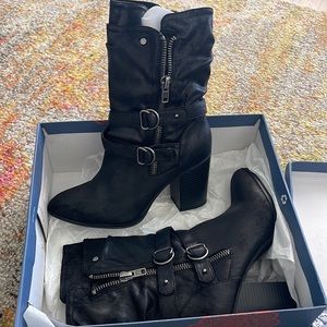 Carlos Santana Paisley mid-calf boots